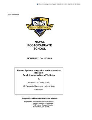 Read Human Systems Integration and Automation Issues in Small Unmanned Aerial Vehicles - NASA | ePub