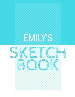 Read online Emily's Sketchbook: Personalized blue sketchbook with name: 120 Pages -  file in PDF